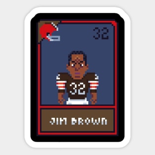 Jim brown 8bit Sticker